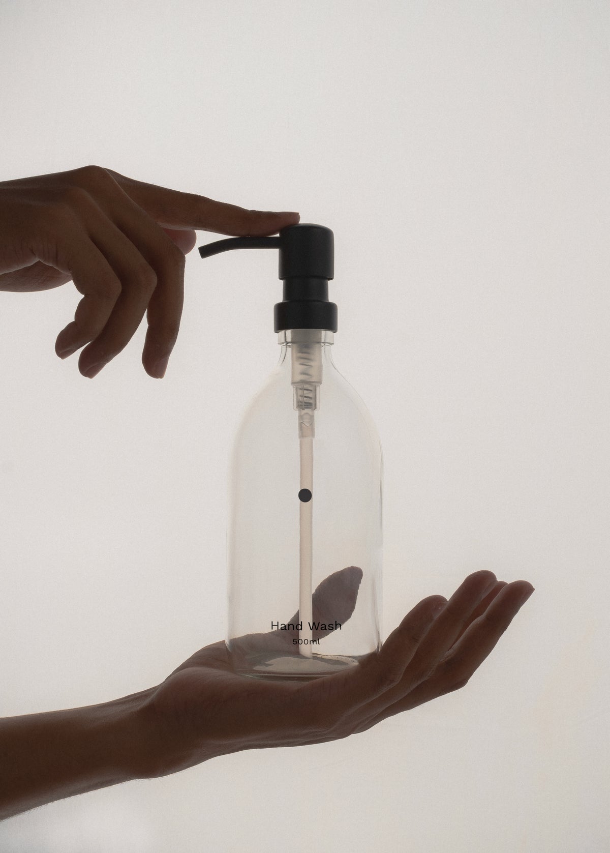 Minimal Clear Soap Dispenser