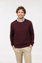 Men’s Possum Merino & Silk Crew Neck Jumper