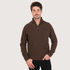 Men’s Possum Merino & Silk Half-Zip Jumper