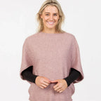Women’s Possum Merino & Silk Split Sleeve Poncho