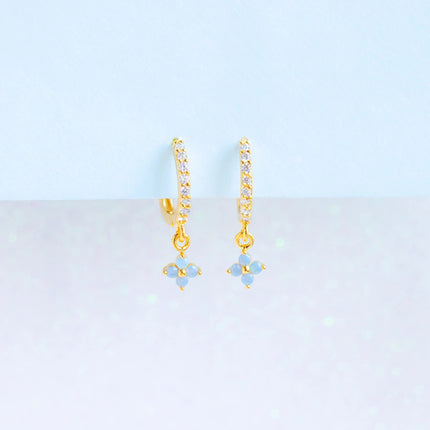 Small And Beautiful Flower Earrings Micro-inlaid Ear Clip - 𝓢𝓱𝓸𝓹𝓵𝓮𝓬𝔂