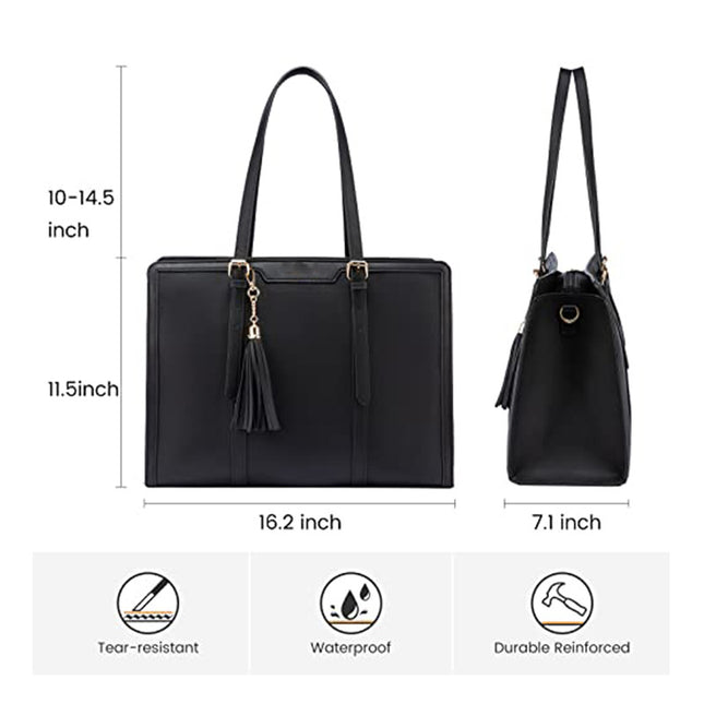 Women's Computer Shoulder Bag Leather Laptop Bag - 𝓢𝓱𝓸𝓹𝓵𝓮𝓬𝔂