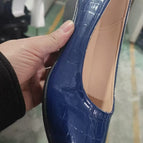 Blue Leather Surface
