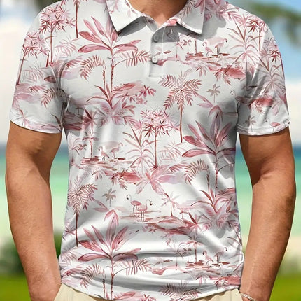 Men's Print Breathable Fashion Polo Shirt Top - 𝓢𝓱𝓸𝓹𝓵𝓮𝓬𝔂