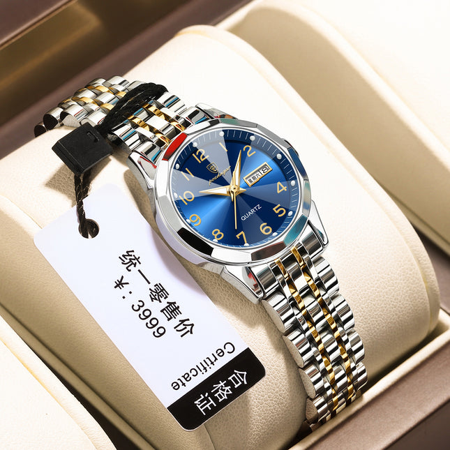 Women's Waterproof Double Calendar Watch - 𝓢𝓱𝓸𝓹𝓵𝓮𝓬𝔂
