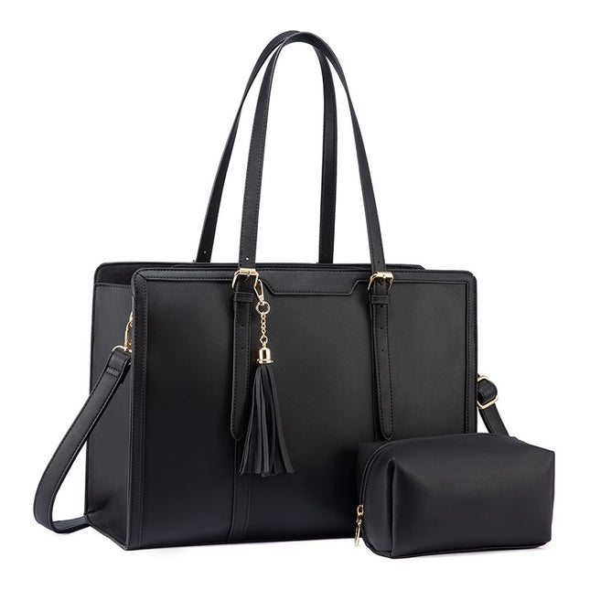 Women's Computer Shoulder Bag Leather Laptop Bag - 𝓢𝓱𝓸𝓹𝓵𝓮𝓬𝔂