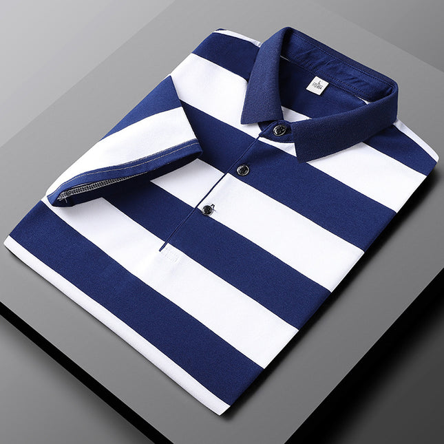 Casual Striped Half Sleeve T-shirt Men's Top - 𝓢𝓱𝓸𝓹𝓵𝓮𝓬𝔂