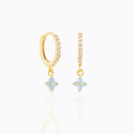 Small And Beautiful Flower Earrings Micro-inlaid Ear Clip - 𝓢𝓱𝓸𝓹𝓵𝓮𝓬𝔂