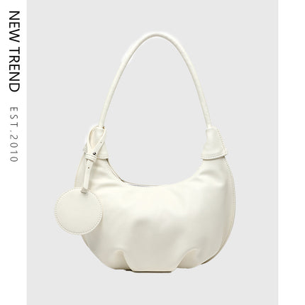Portable Underarm Bag Leisure Soft Leather Versatile Shoulder Dumpling Bag - 𝓢𝓱𝓸𝓹𝓵𝓮𝓬𝔂