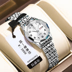 Silver Case White Steel Strip