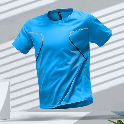 Solid Color Pattern Sports T-shirt - 𝓢𝓱𝓸𝓹𝓵𝓮𝓬𝔂