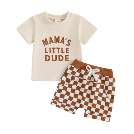 Children's Casual Letter Printed Short Sleeved Set - 𝓢𝓱𝓸𝓹𝓵𝓮𝓬𝔂