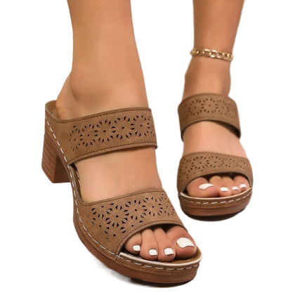 Plus Size Sandals Breathable Lightweight One-word - 𝓢𝓱𝓸𝓹𝓵𝓮𝓬𝔂