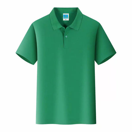 Men's Solid Color Polo Collar T-shirt Blank Short Sleeve - 𝓢𝓱𝓸𝓹𝓵𝓮𝓬𝔂