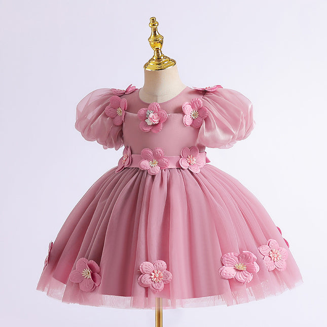 Girls' High-end Flowers Fashionable Dress - 𝓢𝓱𝓸𝓹𝓵𝓮𝓬𝔂