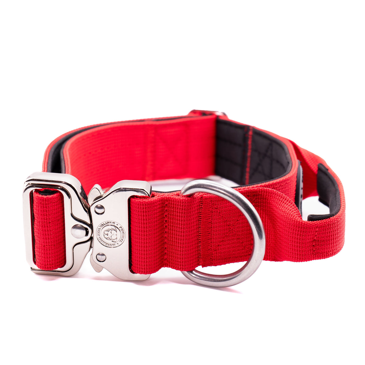 4cm Nylon BTactical Collar - Citrus Red