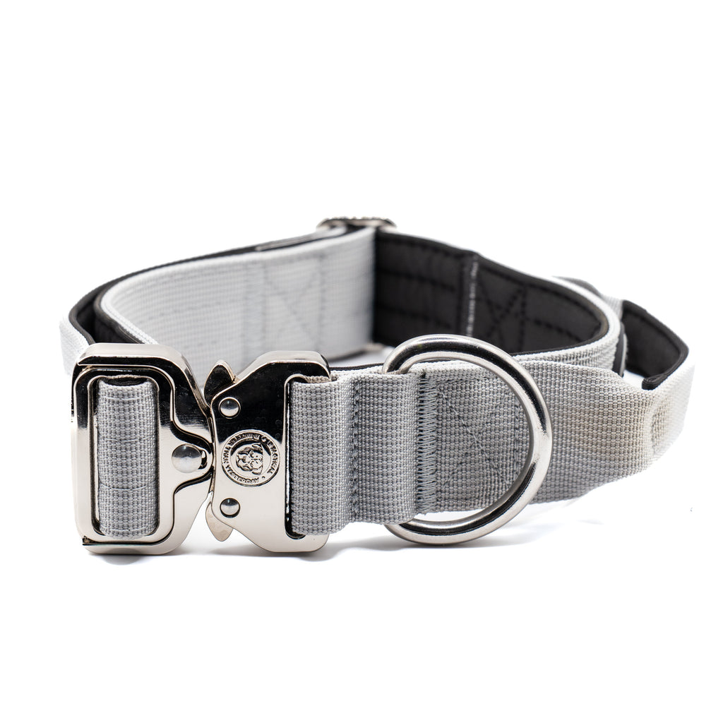 4cm Nylon BTactical Collar - Misty Grey
