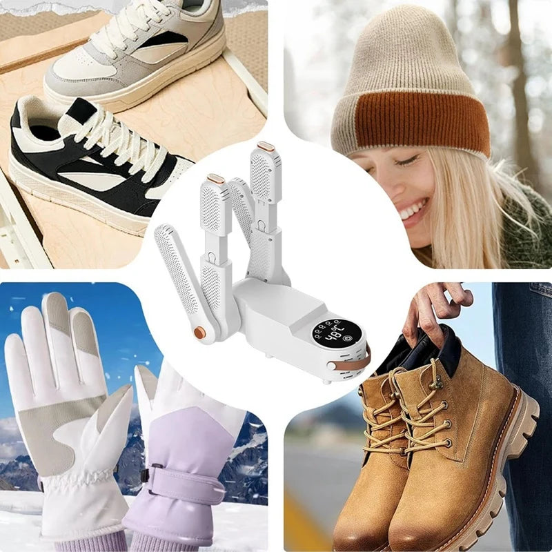 A82I-Deodorizer Shoe Dryer Boot Dryer Portable Electric Shoe Dryer Foldable Design Glove Dryer For Ski Boots, Boots