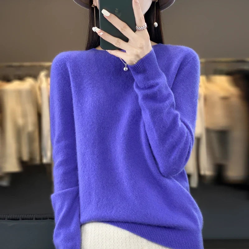 100% Merino Wool Women’s Sweater – Soft Cashmere-Feel