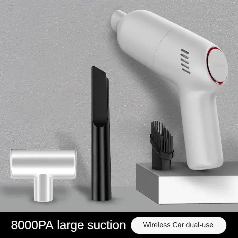 Wireless Handheld Car Vacuum Cleaner Portable 120W High Suction Power Dual Use for Home and Car Rechargeable Auto Cleaning Tool