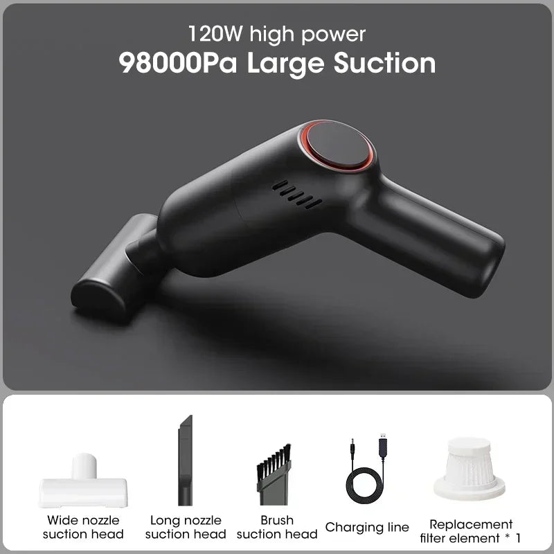 Portable Car Vacuum Cleaner Multifunctional Wireless Handheld Vacuum Cleaner High Suction Cleaning Mini Home Cleaning Car Home