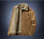 Men’s Corduroy Fleece-Lined Winter Jacket