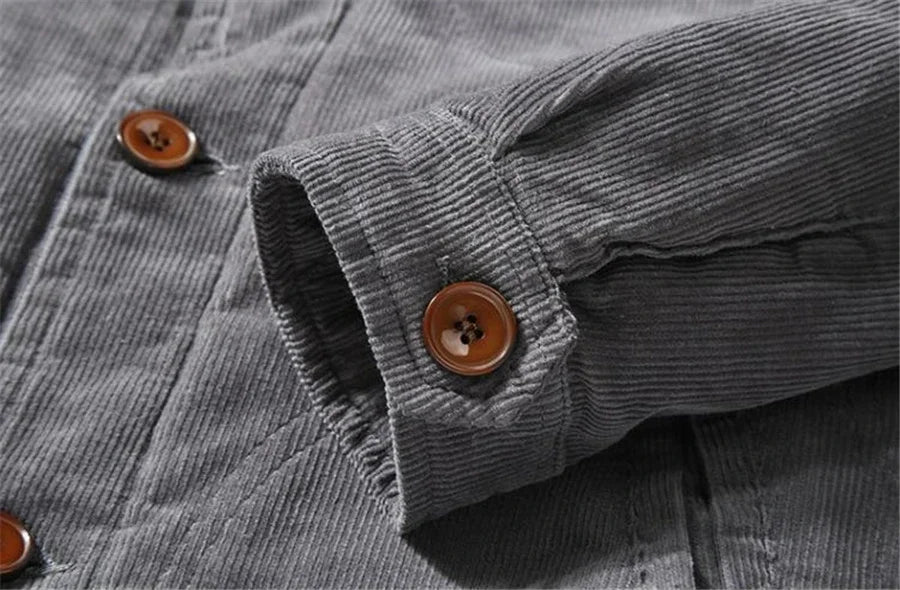 Men’s Corduroy Fleece-Lined Winter Jacket