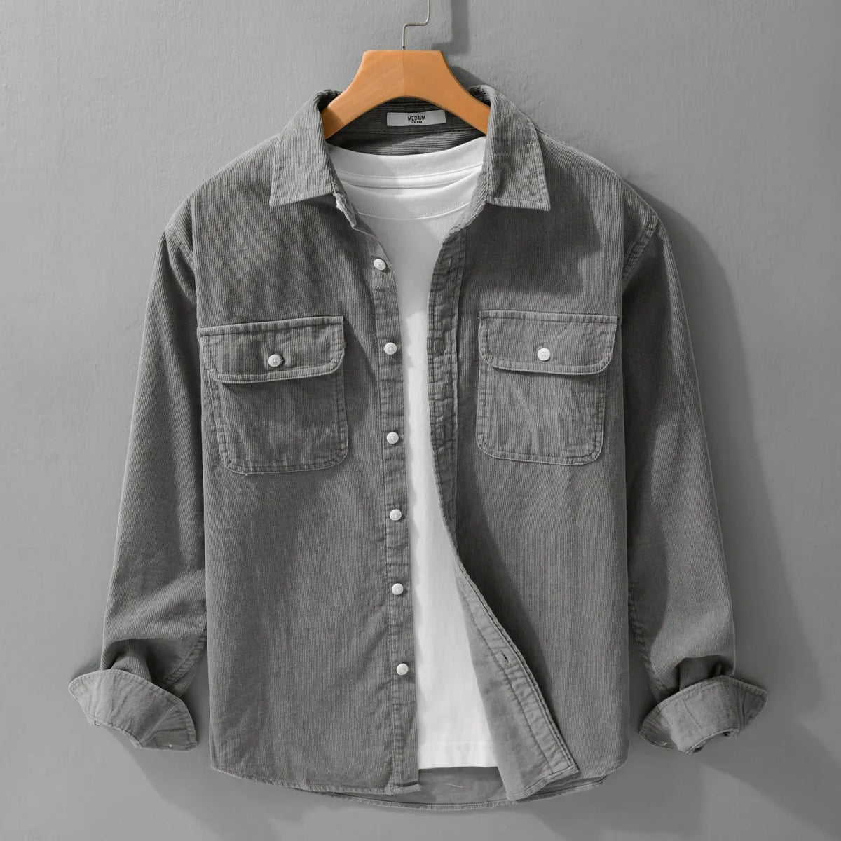 Vintage Corduroy Cotton Shirt for Men