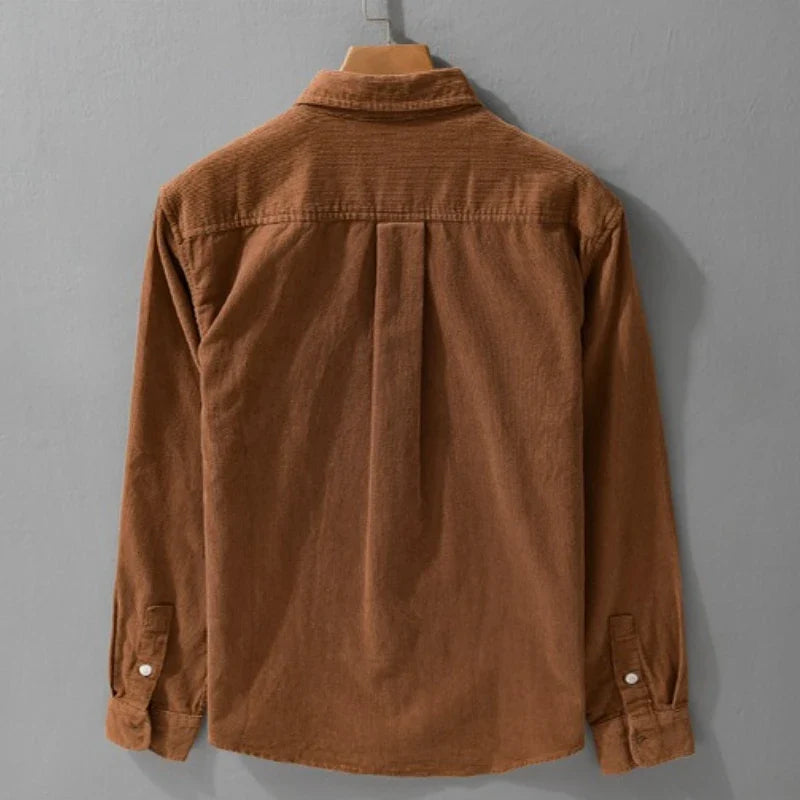 Vintage Corduroy Cotton Shirt for Men