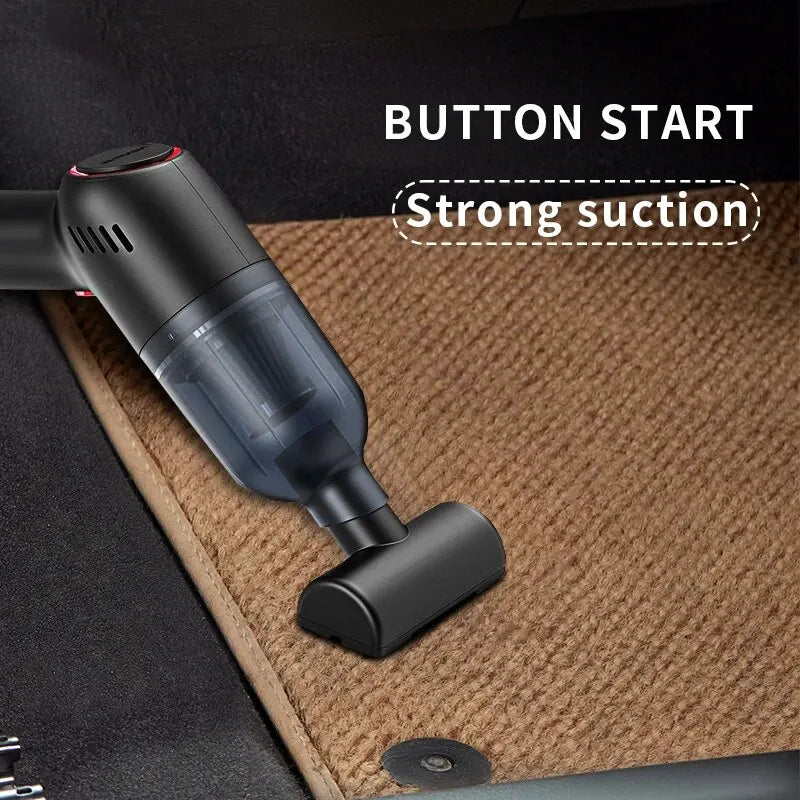 Wireless Handheld Car Vacuum Cleaner Portable 120W High Suction Power Dual Use for Home and Car Rechargeable Auto Cleaning Tool