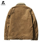 Men’s Corduroy Fleece-Lined Winter Jacket