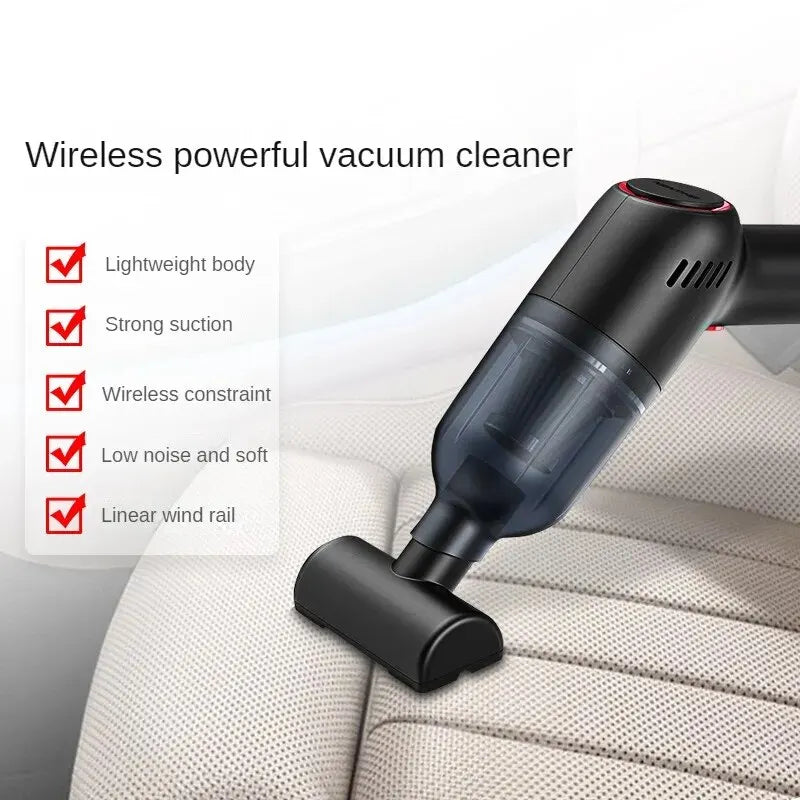 Wireless Handheld Car Vacuum Cleaner Portable 120W High Suction Power Dual Use for Home and Car Rechargeable Auto Cleaning Tool