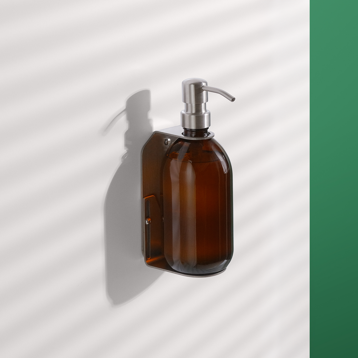 Nickel Single Wall Mounted Soap Dispenser