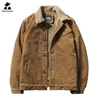 Men’s Corduroy Fleece-Lined Winter Jacket