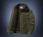 Men’s Corduroy Fleece-Lined Winter Jacket