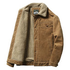 Men’s Corduroy Fleece-Lined Winter Jacket