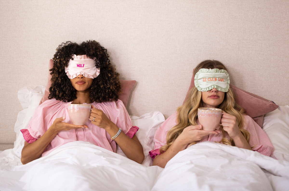 The Sienna Silk Eye Mask - Rose