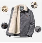 Men’s Corduroy Fleece-Lined Winter Jacket