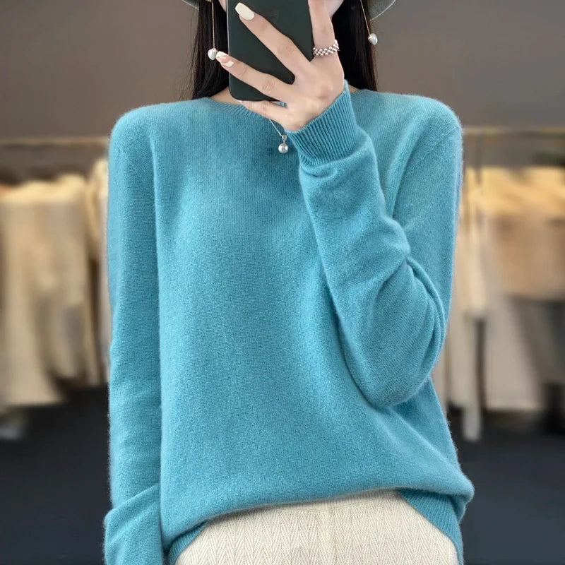 100% Merino Wool Women’s Sweater – Soft Cashmere-Feel