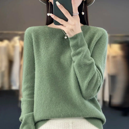 100% Merino Wool Women’s Sweater – Soft Cashmere-Feel
