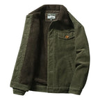 Men’s Corduroy Fleece-Lined Winter Jacket