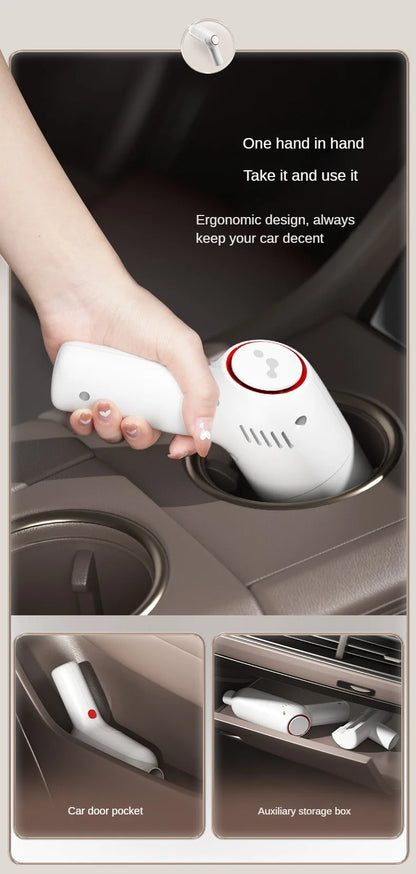 Wireless Handheld Car Vacuum Cleaner Portable 120W High Suction Power Dual Use for Home and Car Rechargeable Auto Cleaning Tool