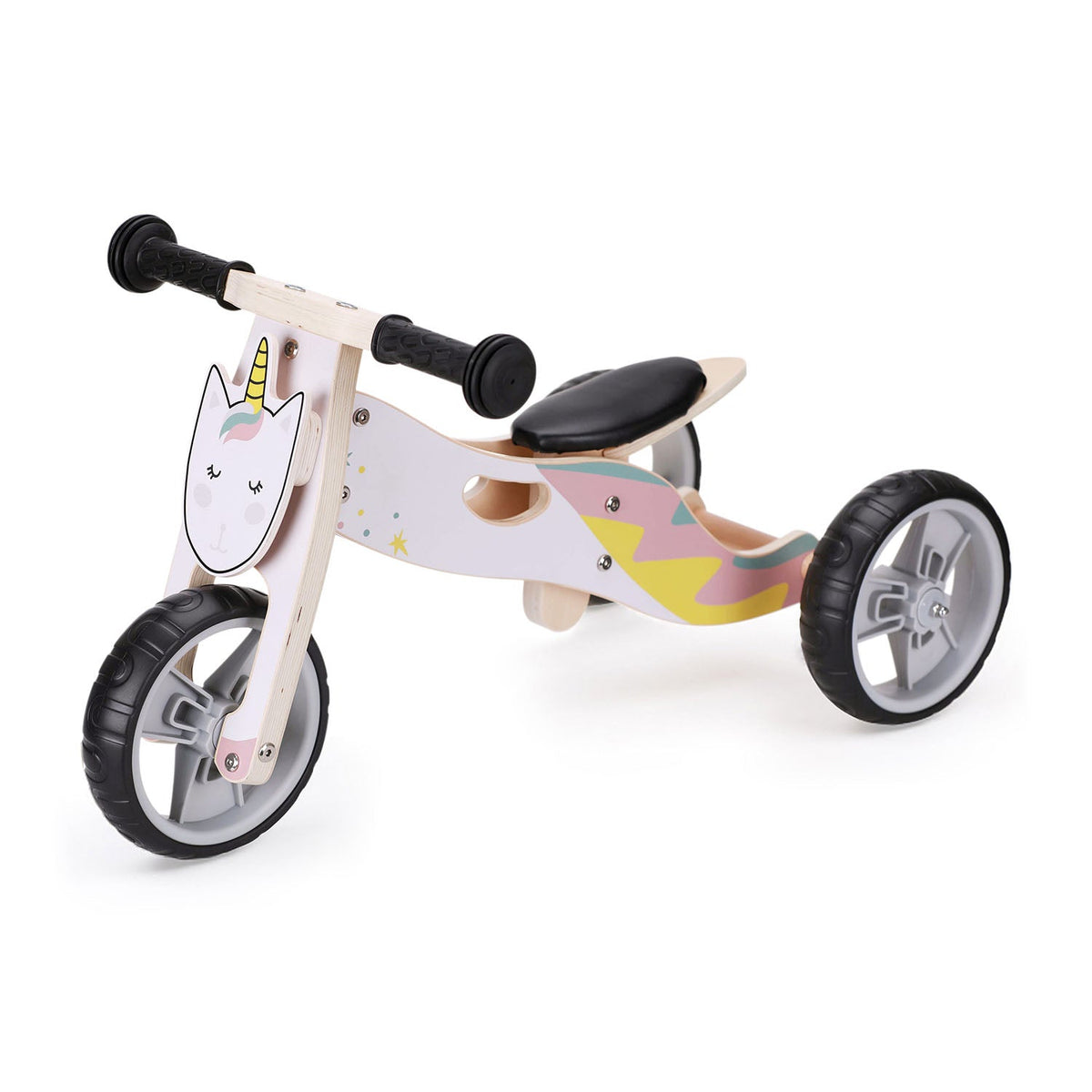 2-in-1 Wooden Balance Bike & Trike for Kids