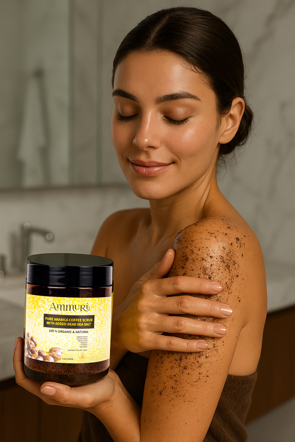 Arabica Coffee Scrub Face Mask for Exfoliation & Glow | Ammuri