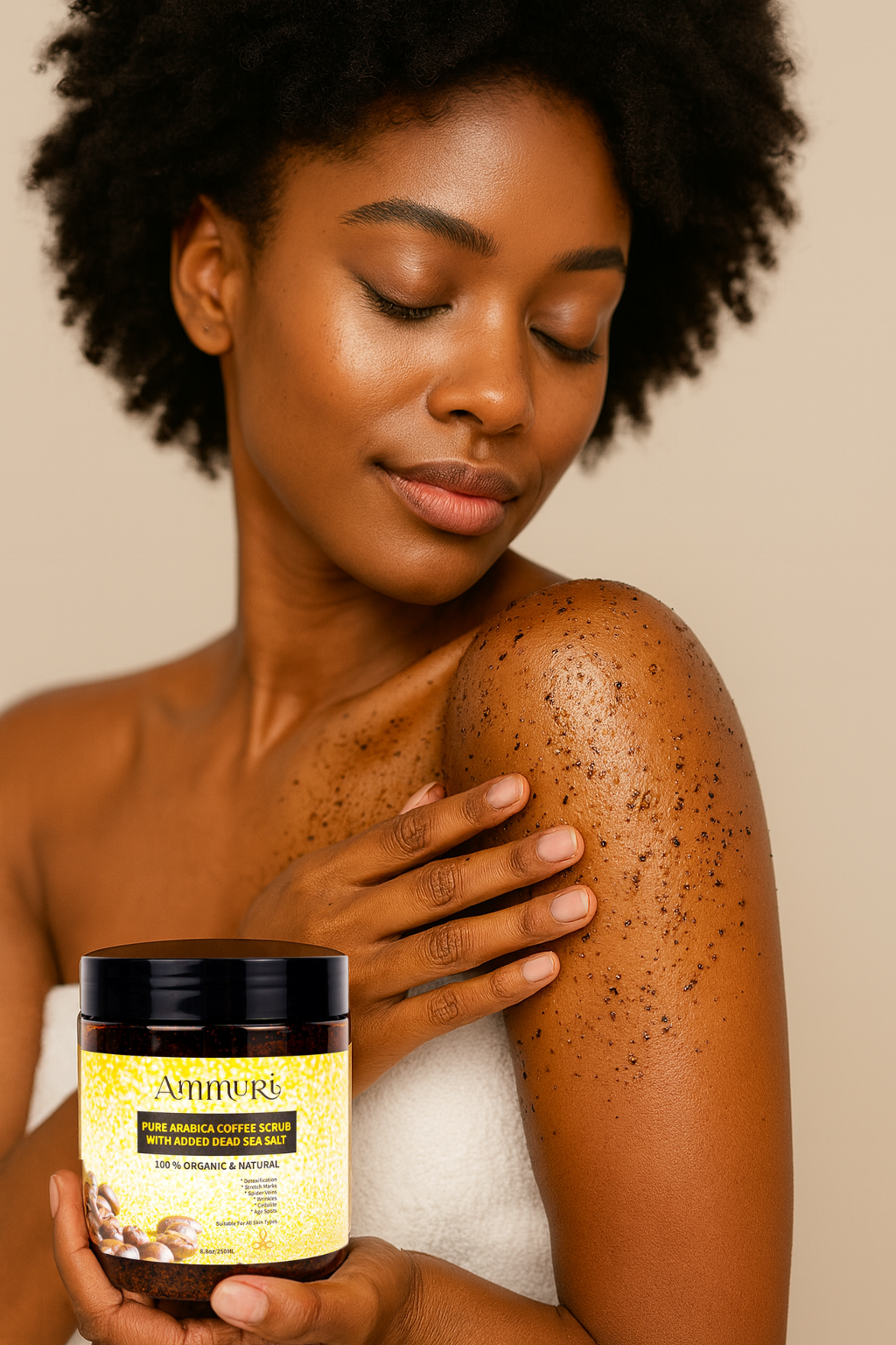 Arabica Coffee Scrub Face Mask for Exfoliation & Glow | Ammuri