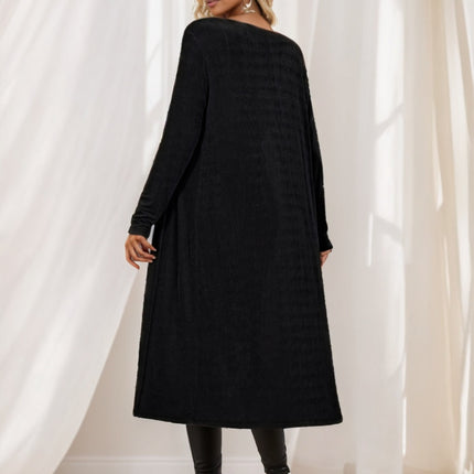 Women's Longline Knitted Cardigan Jacket - 𝓢𝓱𝓸𝓹𝓵𝓮𝓬𝔂