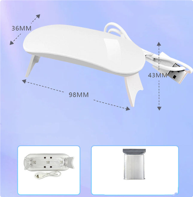 Light Therapy Machine USB Nail Light LED Portable 6W - 𝓢𝓱𝓸𝓹𝓵𝓮𝓬𝔂