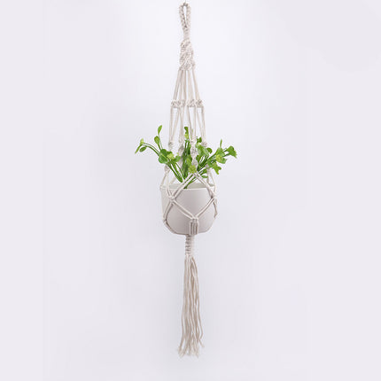 4 Pack - Macrame Plant Hangers & Shelf - 𝓢𝓱𝓸𝓹𝓵𝓮𝓬𝔂