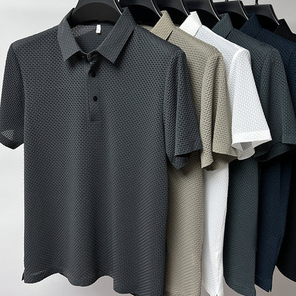 Mesh Ice Silk Short Sleeve T-shirt Mens Clothing - 𝓢𝓱𝓸𝓹𝓵𝓮𝓬𝔂