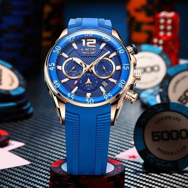 Quartz Men's Waterproof Watch Multi-function - 𝓢𝓱𝓸𝓹𝓵𝓮𝓬𝔂